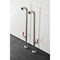 Aqua Vintage AE810S8DKL Freestanding Tub Supply Line, Brushed Nickel AE810S8DKL - alternate 5
